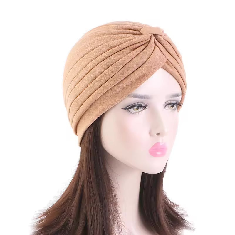Pleated Twist Turban